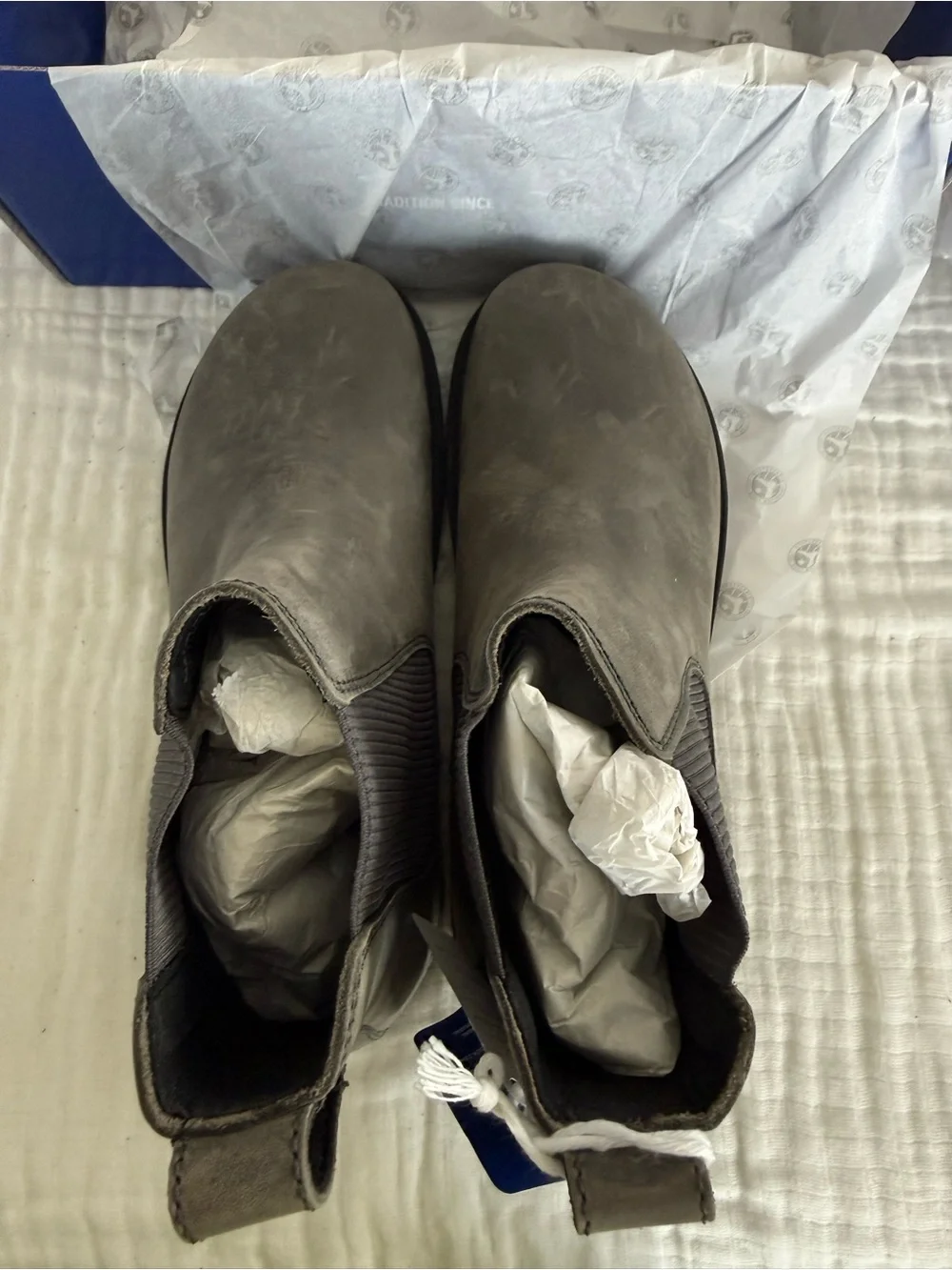 NWT Birkenstock Highwood Slip On Mid Nubuck Leather Boots Size 38 Medium/Narrow